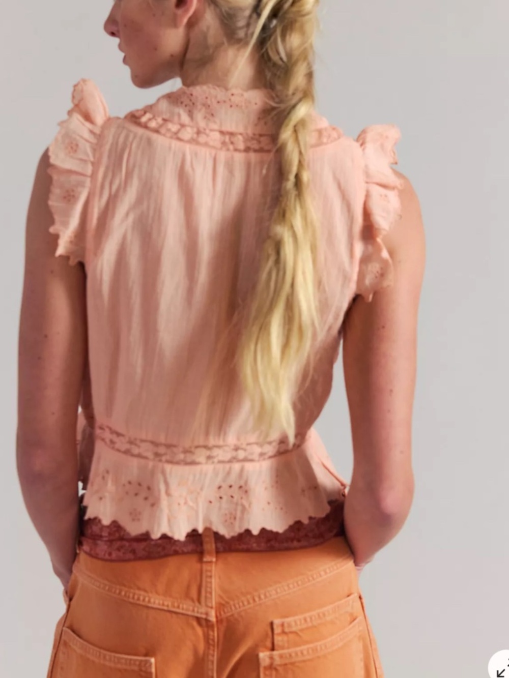 nwt free people day dreamer top (medium) retail $98 - Picture 6 of 8